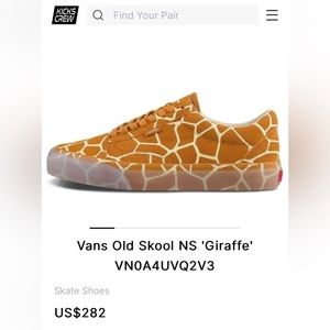 Vans, vault old-school giraffe